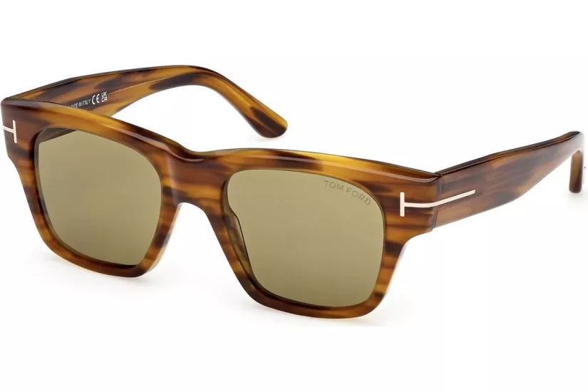 Tom Ford CAINE-02 (FT1280-55N) 53 | Unisex Kahverengi Güneş Gözlüğü